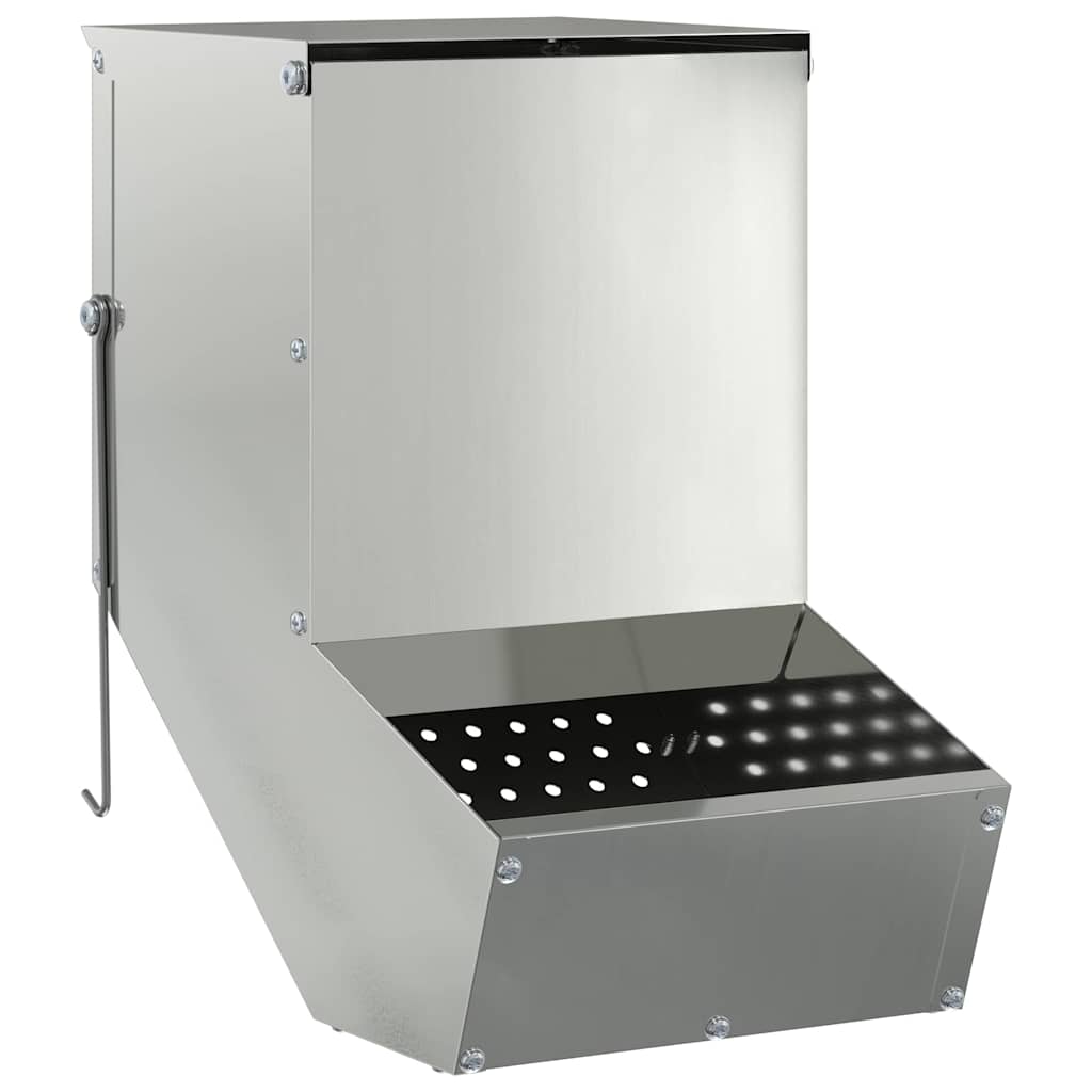 vidaXL Ταΐστρα Χαμστεριών Ασημί 17,5 x 26 x 28,5 εκ