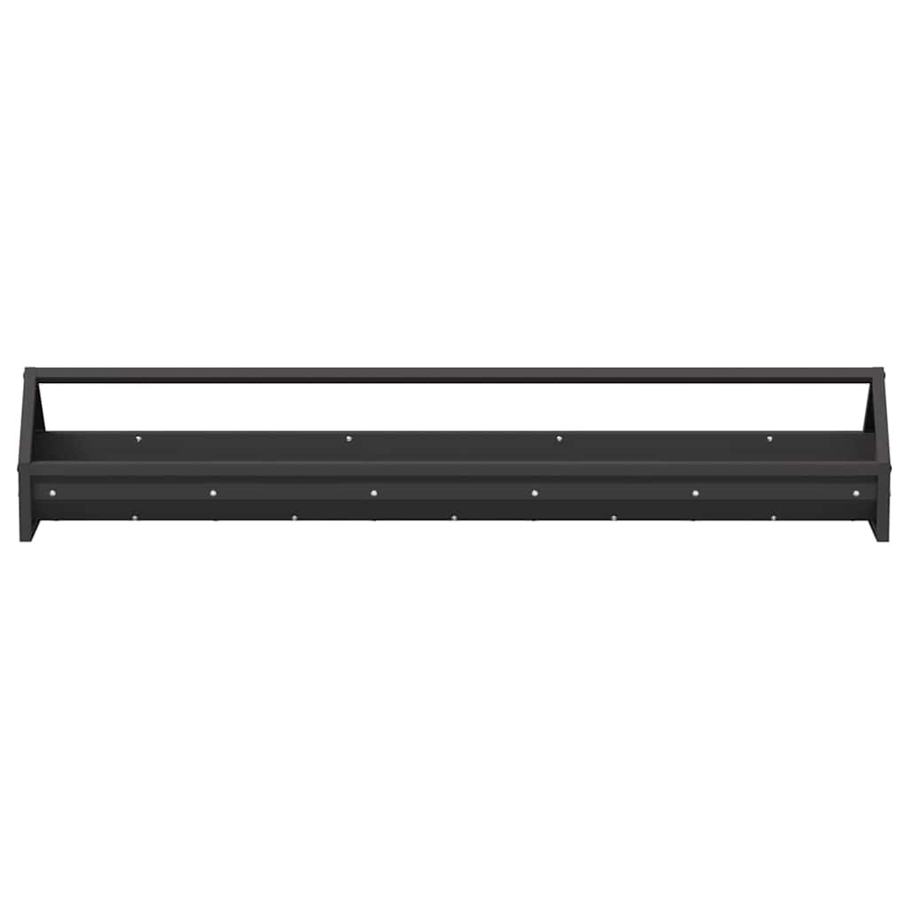 vidaXL Τάφος ταΐσματος κοτόπουλων Μαύρο 108 x 20,5 x 20 εκ.