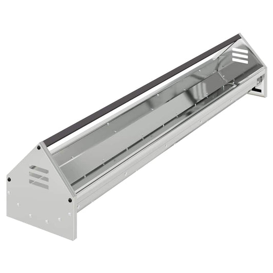 vidaXL Τάφος ταΐσματος κοτόπουλων Ασημί 108 x 20,5 x 20 εκ.