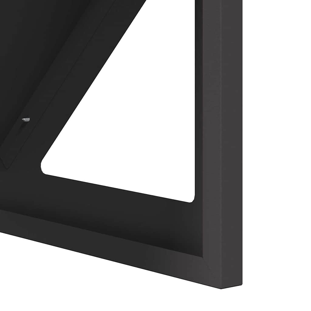 vidaXL Ταΐστρα για ζώα Μαύρο 108 x 50 x 28 εκ Ψυχρής Έλασης Χάλυβας