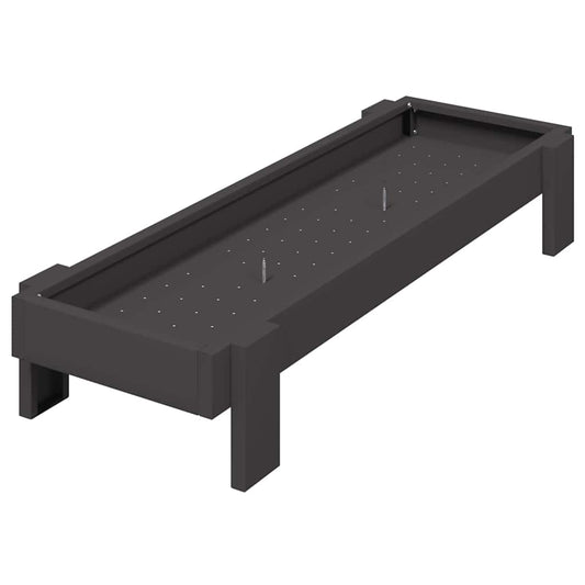 vidaXL Τάφος ταΐσματος κοτόπουλων Μαύρο 80 x 28 x 13.5 cm