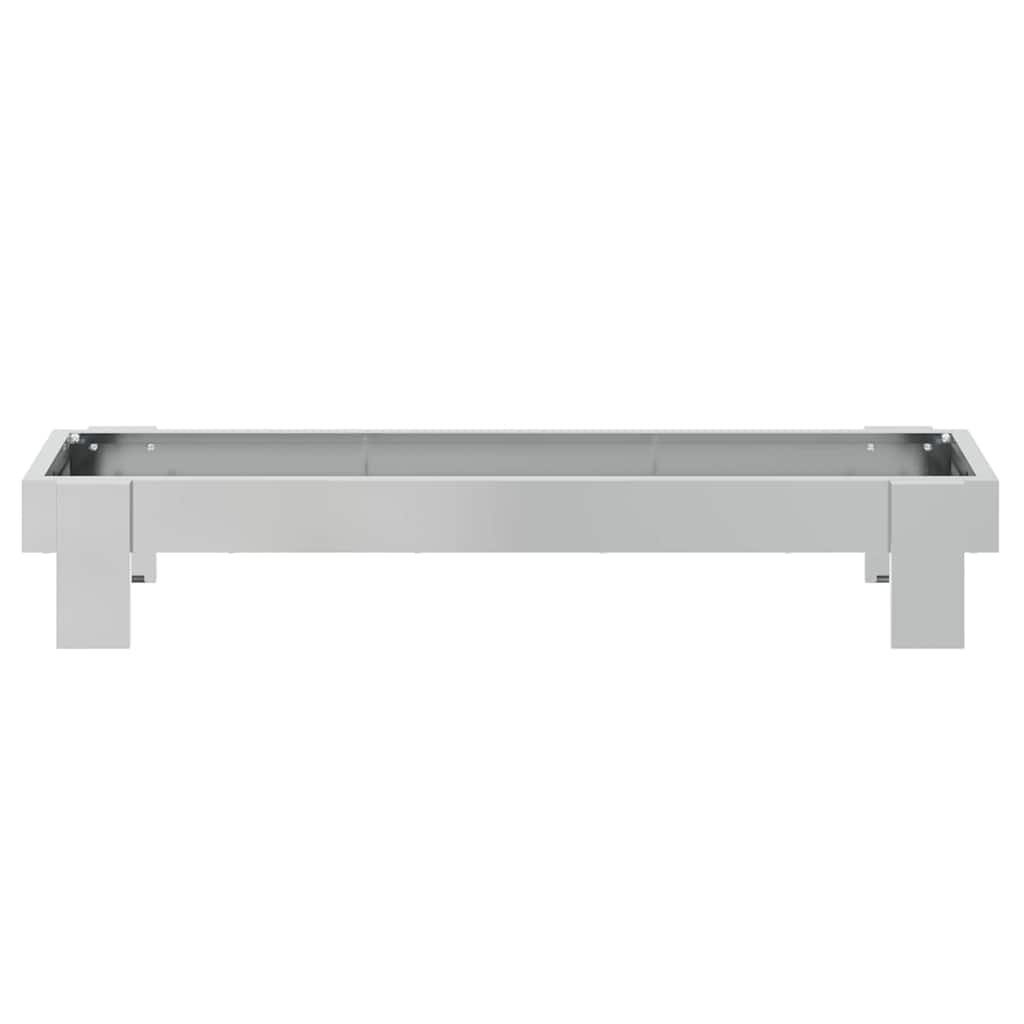 vidaXL Τάφος ταΐσματος κοτόπουλων Ασημί 80 x 28 x 13.5 cm