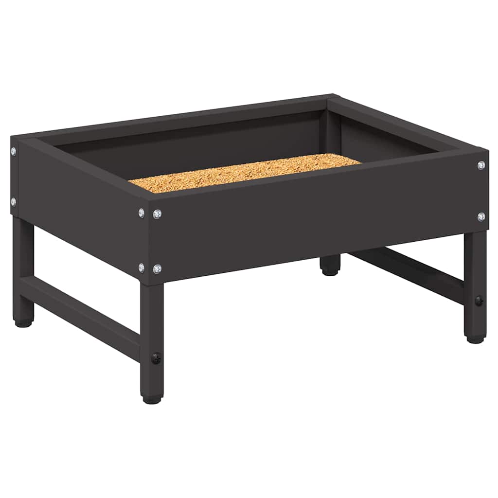 vidaXL Ταΐστρα για Πουλιά Μαύρο 80 x 28 x 13.5 cm