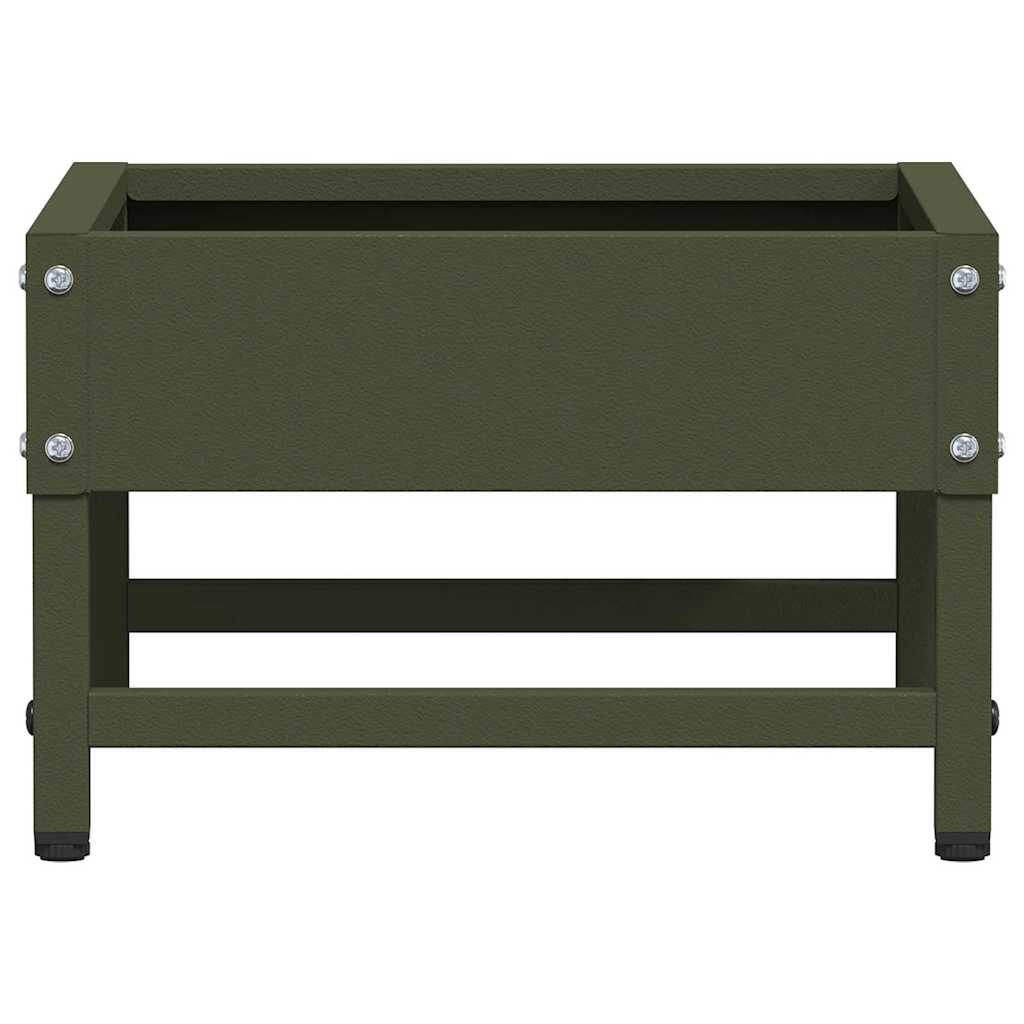 vidaXL Ταΐστρα για Πουλιά Ελιά Πράσινη 80 x 28 x 13.5 cm