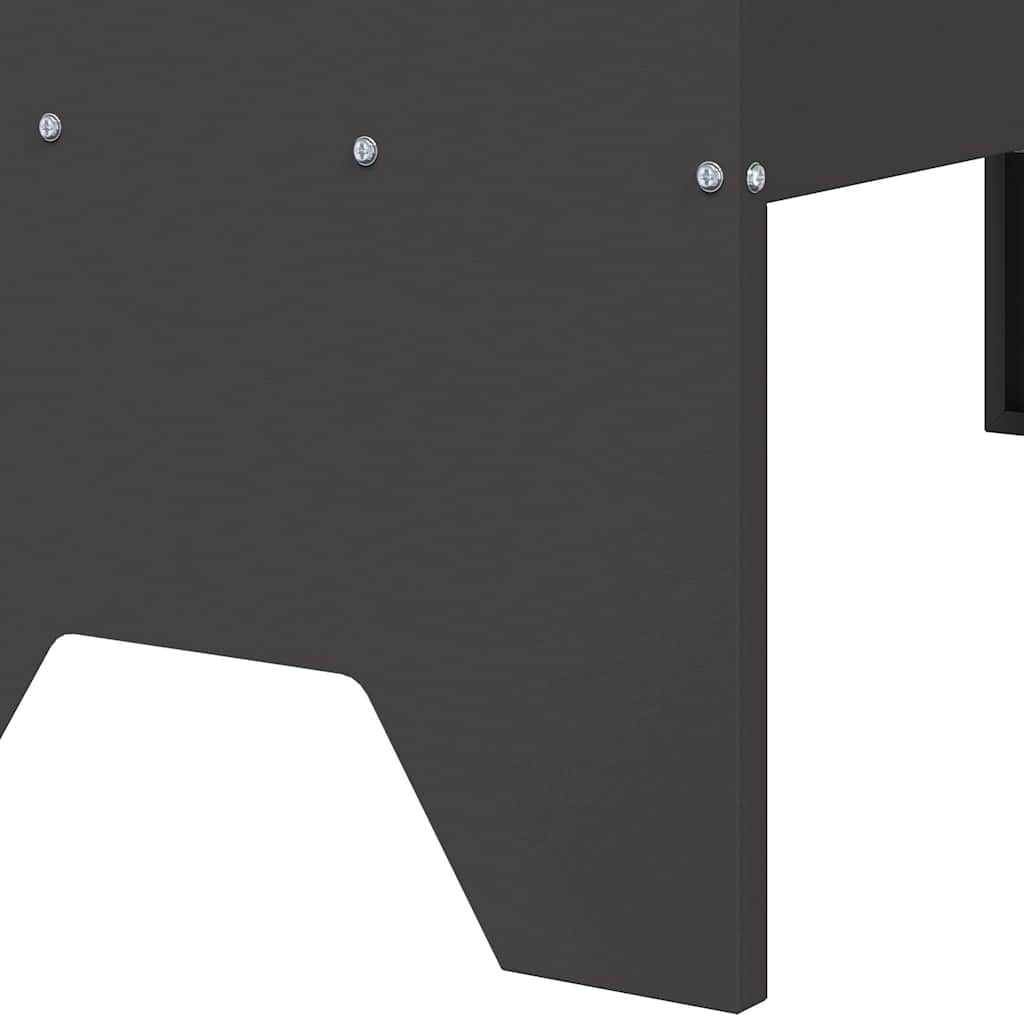 vidaXL Ταΐστρα για ζώα Μαύρο 79 x 35 x 62 εκ. Ψυχρής Έλασης Χάλυβας