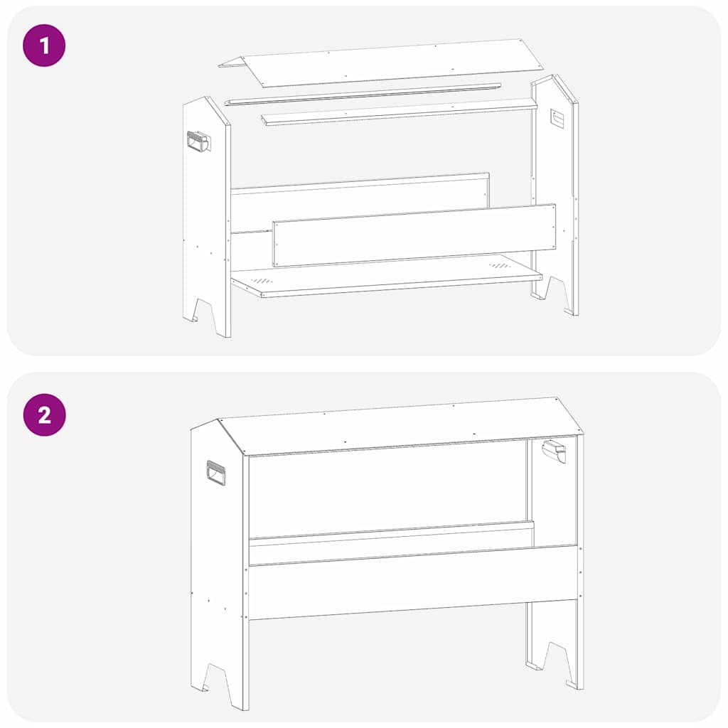 vidaXL Ταΐστρα για ζώα Μαύρο 79 x 35 x 62 εκ. Ψυχρής Έλασης Χάλυβας