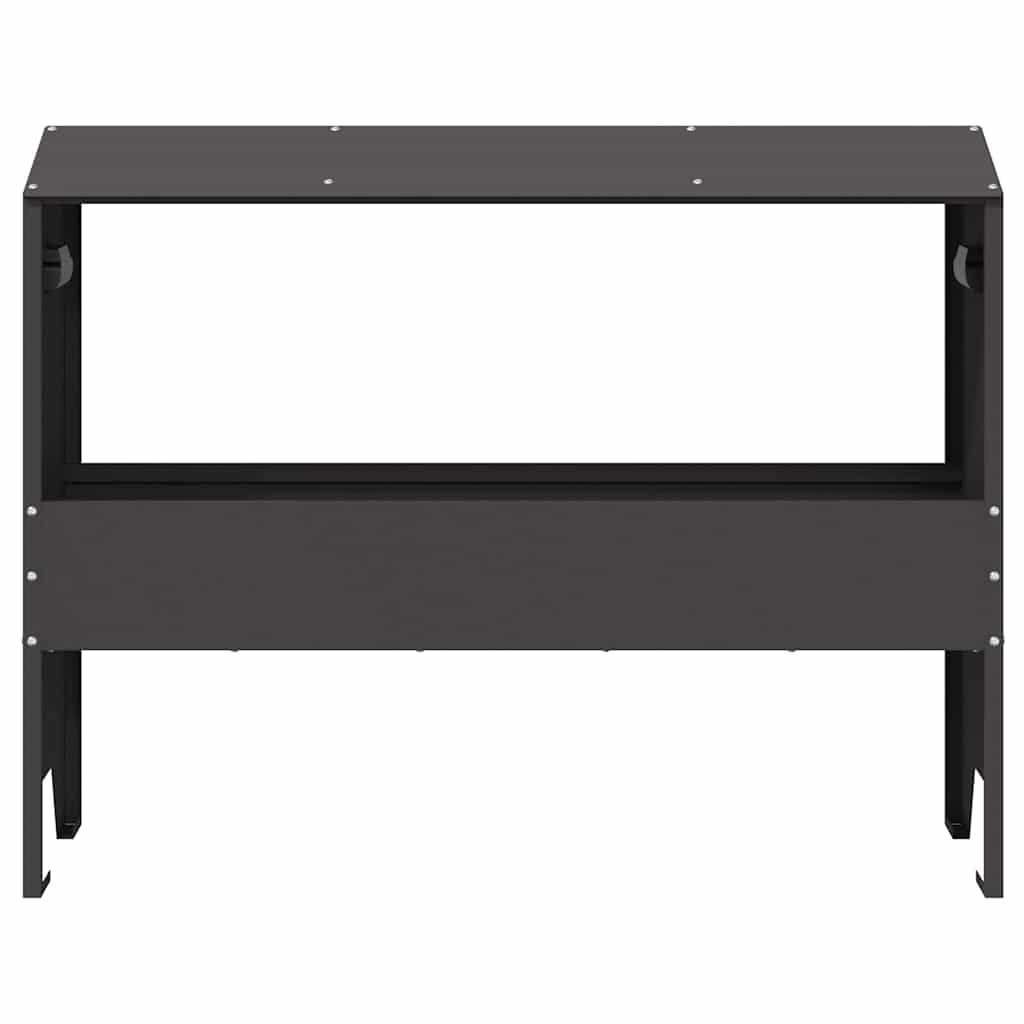 vidaXL Ταΐστρα για ζώα Μαύρο 79 x 35 x 62 εκ. Ψυχρής Έλασης Χάλυβας