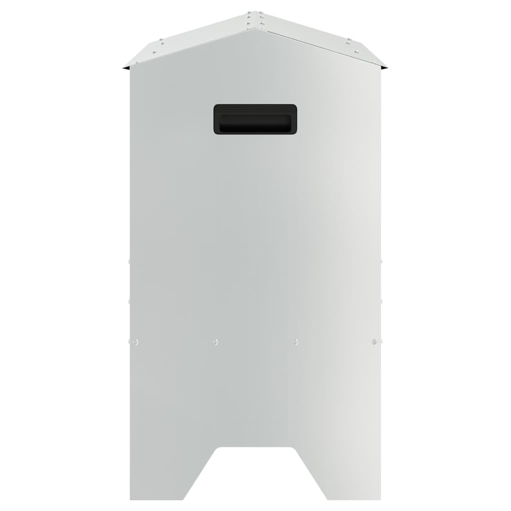 vidaXL Ταΐστρα για ζώα Ασημί 79 x 35 x 62 εκ. Επικαλυμμένος Χάλυβας