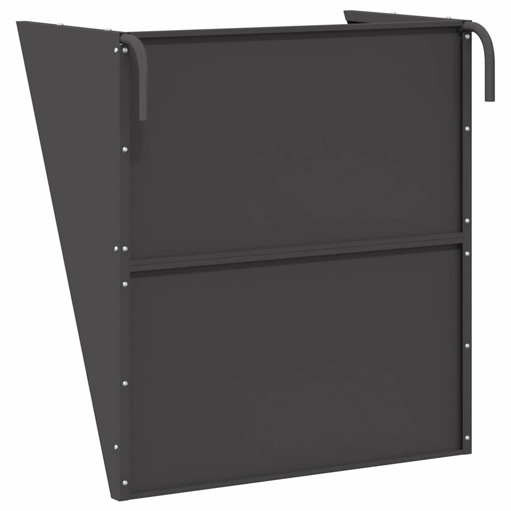 vidaXL Κρεμαστός τροφοδότης άχυρου Μαύρο 61 x 33 x 66 εκ 5 kg
