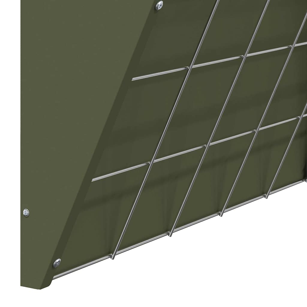 vidaXL Κρεμαστός τροφοδότης άχυρου Λαδί 61 x 33 x 66 εκ 5 kg