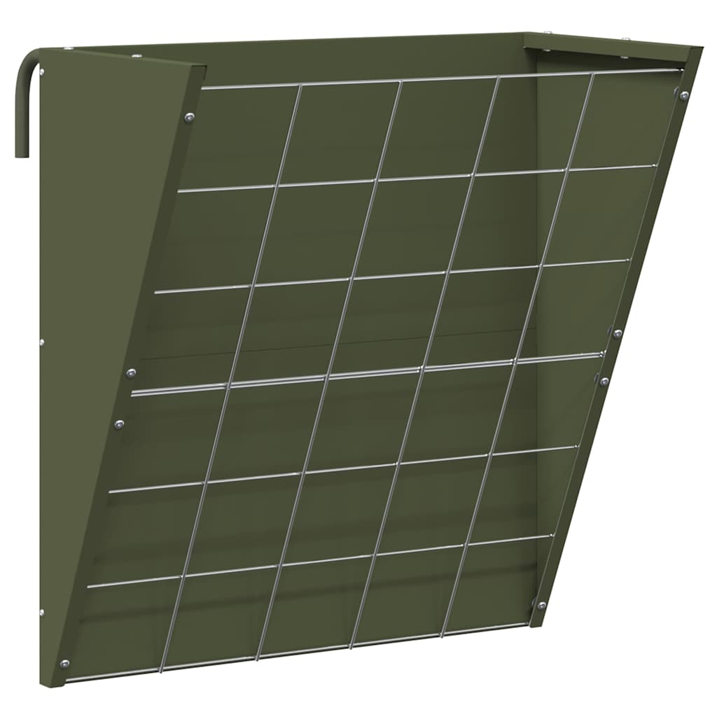 vidaXL Κρεμαστός τροφοδότης άχυρου Λαδί 61 x 33 x 66 εκ 5 kg