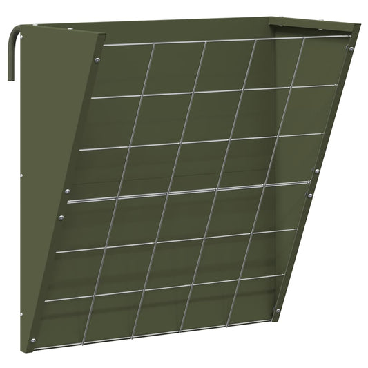 vidaXL Κρεμαστός τροφοδότης άχυρου Λαδί 61 x 33 x 66 εκ 5 kg