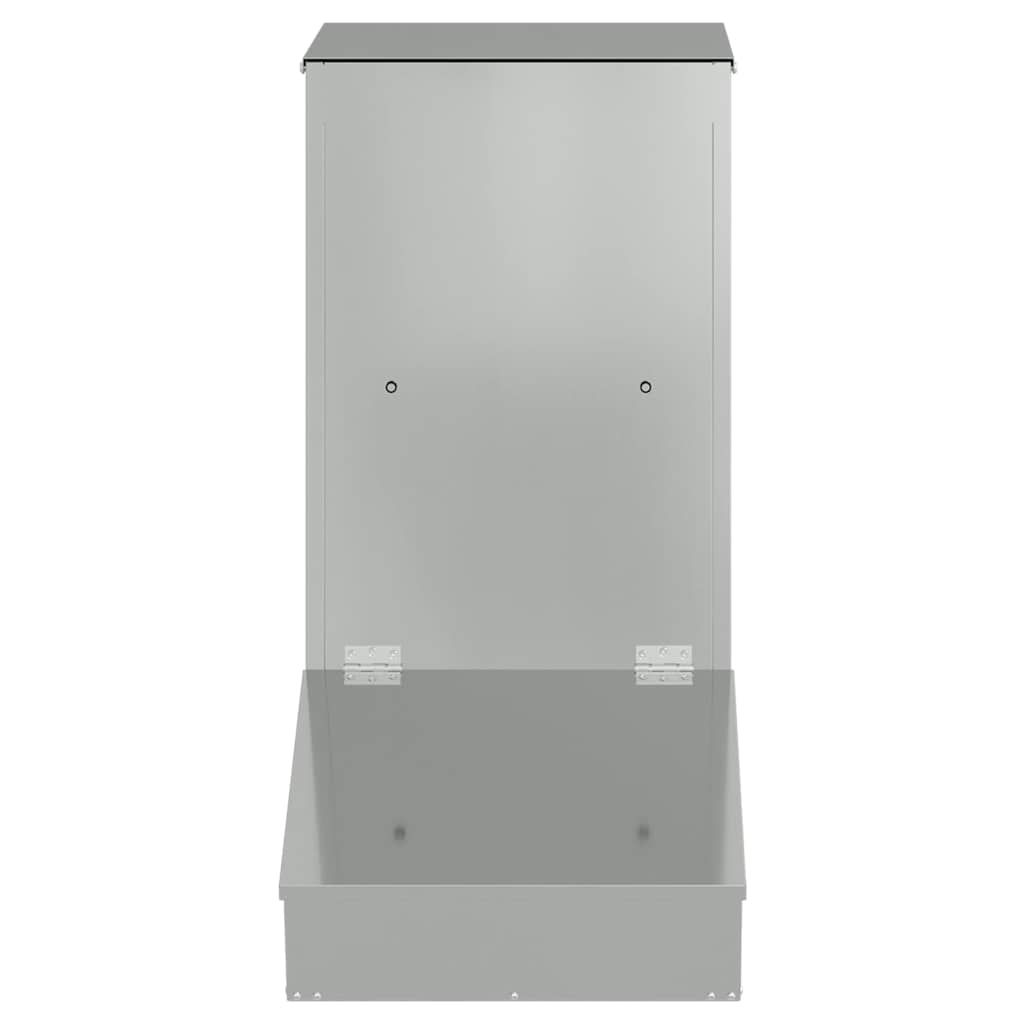 vidaXL Ταΐστρα Γουρουνιών Ασημί 55 x 38 x 76 εκ. Επικαλυμμένος Χάλυβας