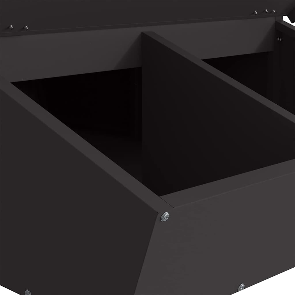 vidaXL Ταΐστρα Γουρουνιών Μαύρο 82 x 51 x 91,5 εκ.