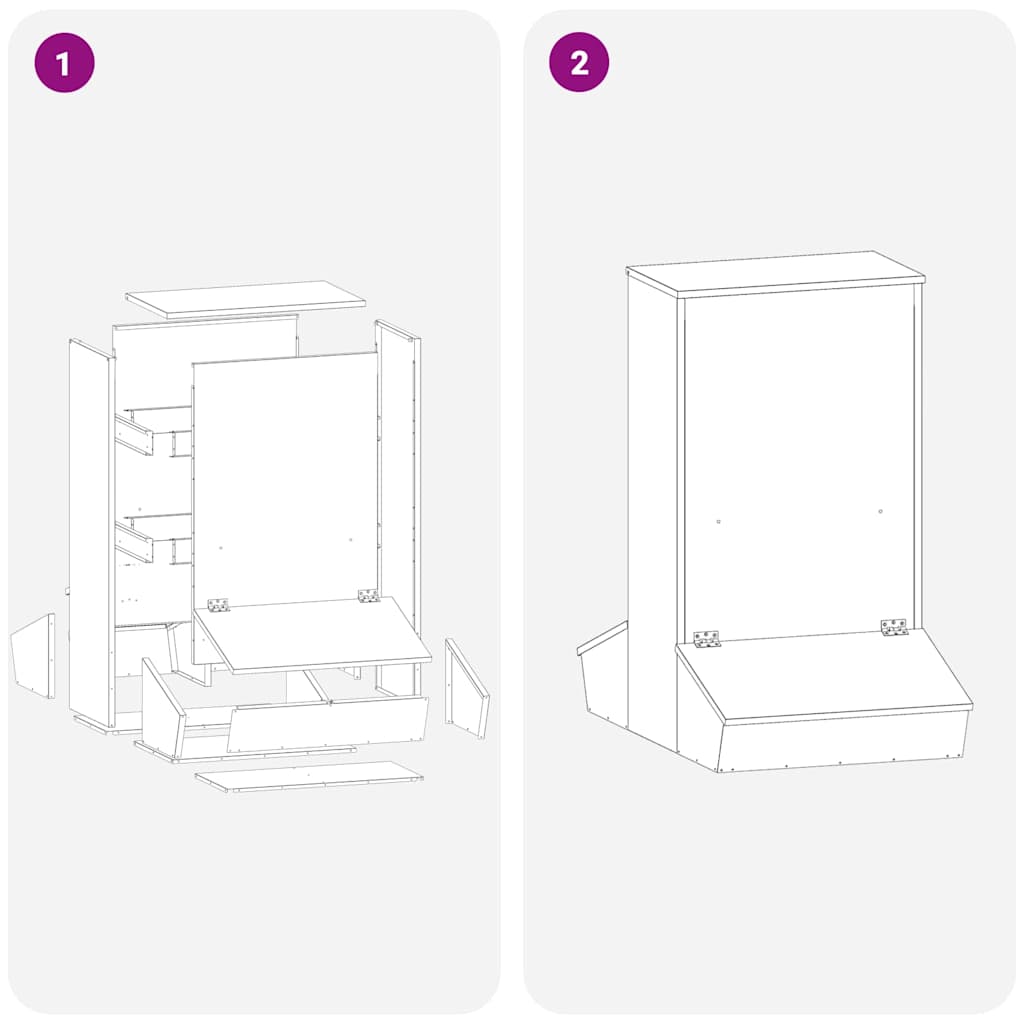 vidaXL Ταΐστρα Γουρουνιών Μαύρο 82 x 51 x 91,5 εκ.