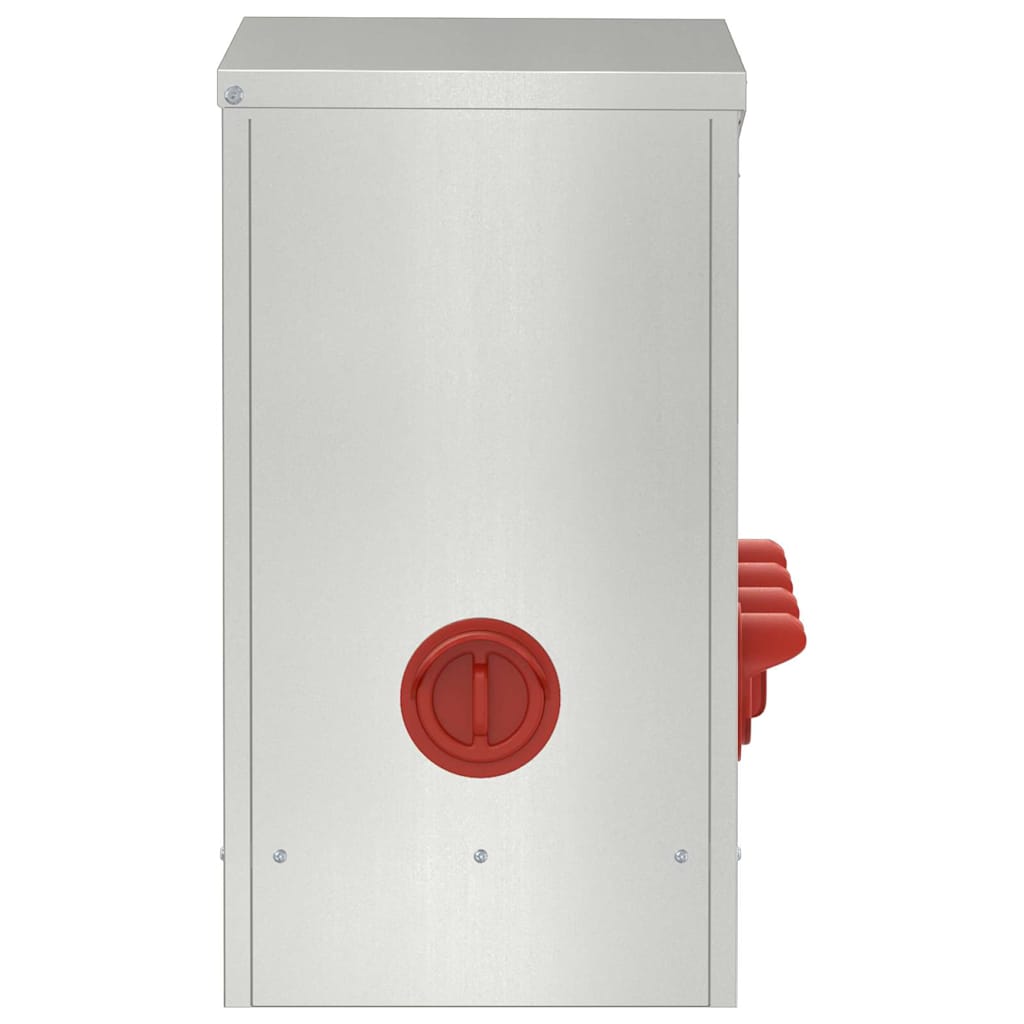 vidaXL Ταΐστρα κοτόπουλων Ασημί 60,5 x 29 x 51 εκ.