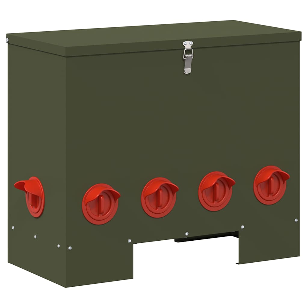 vidaXL Ταΐστρα κοτόπουλων Λαδί 60,5 x 29 x 51 εκ. 25 kg