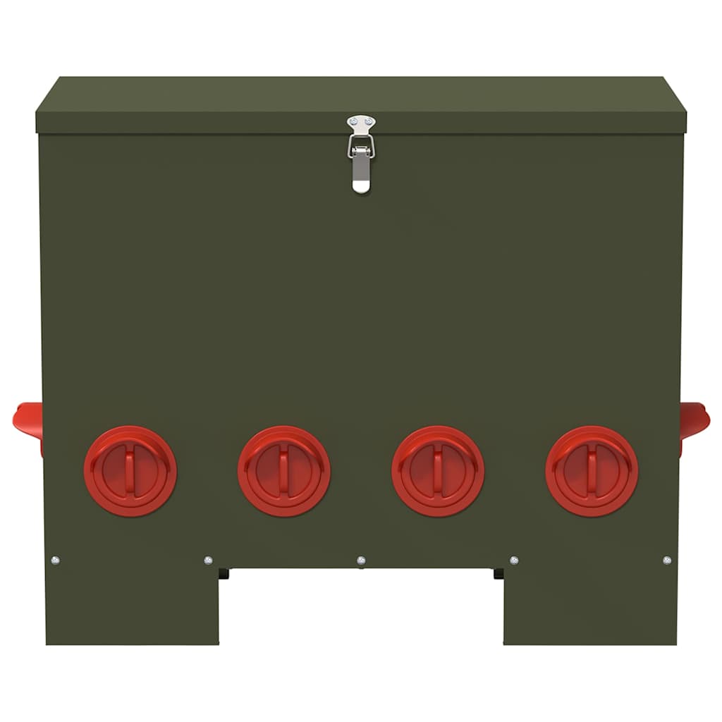 vidaXL Ταΐστρα κοτόπουλων Λαδί 60,5 x 29 x 51 εκ. 25 kg