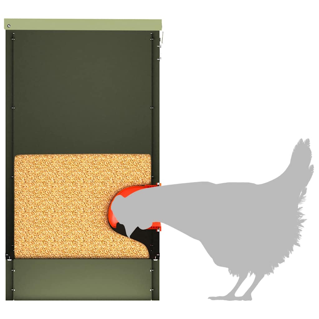 vidaXL Ταΐστρα κοτόπουλων Λαδί 60,5 x 29 x 51 εκ. 25 kg