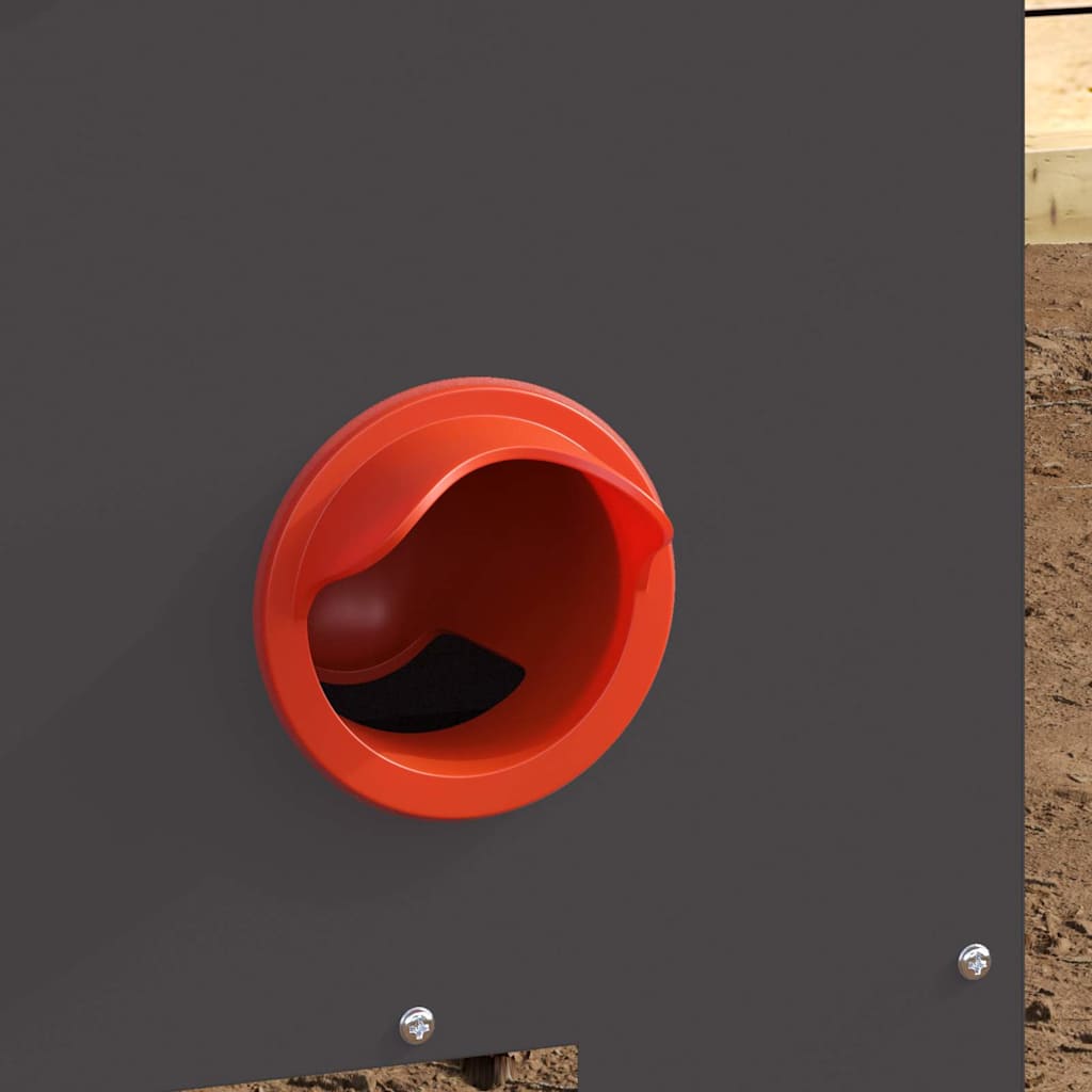 vidaXL Ταΐστρα κοτόπουλων Μαύρο 40,5 x 25 x 38 εκ.