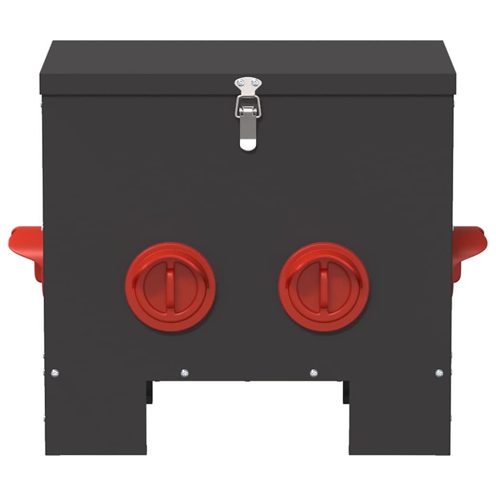 vidaXL Ταΐστρα κοτόπουλων Μαύρο 40,5 x 25 x 38 εκ.