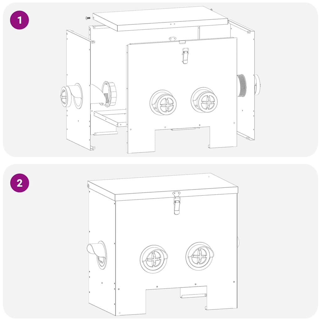 vidaXL Ταΐστρα κοτόπουλων Λαδί 40,5 x 25 x 38 εκ. 20 kg