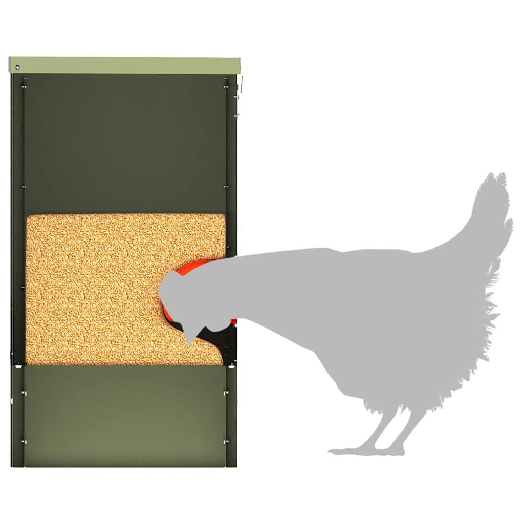 vidaXL Ταΐστρα κοτόπουλων Λαδί 40,5 x 25 x 38 εκ. 20 kg