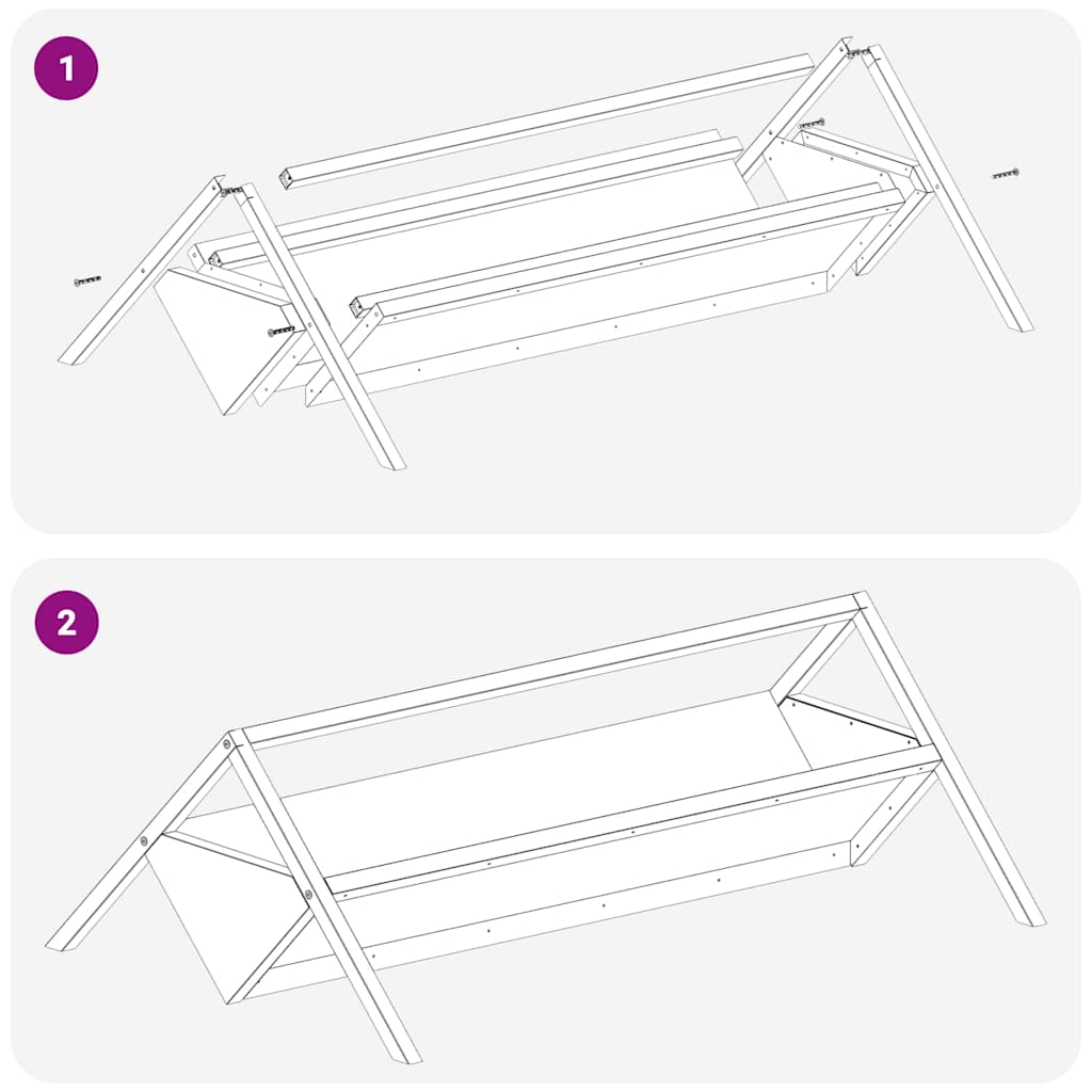 vidaXL Ταΐστρα για ζώα Μαύρο 111 x 76 x 38 εκ Ψυχρής Έλασης Χάλυβας