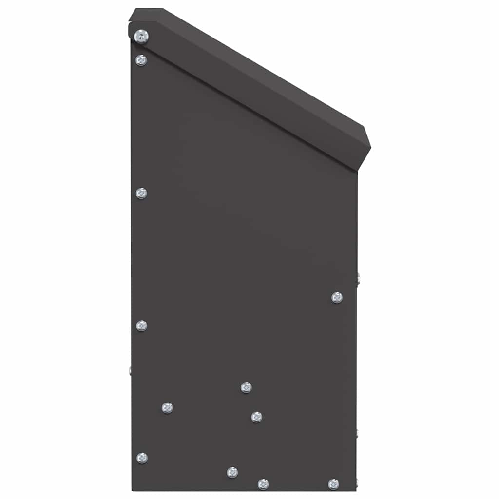 vidaXL Ταΐστρα κοτόπουλων Μαύρο 21 x 16 x 33 εκ. Ψυχρής Έλασης Χάλυβας