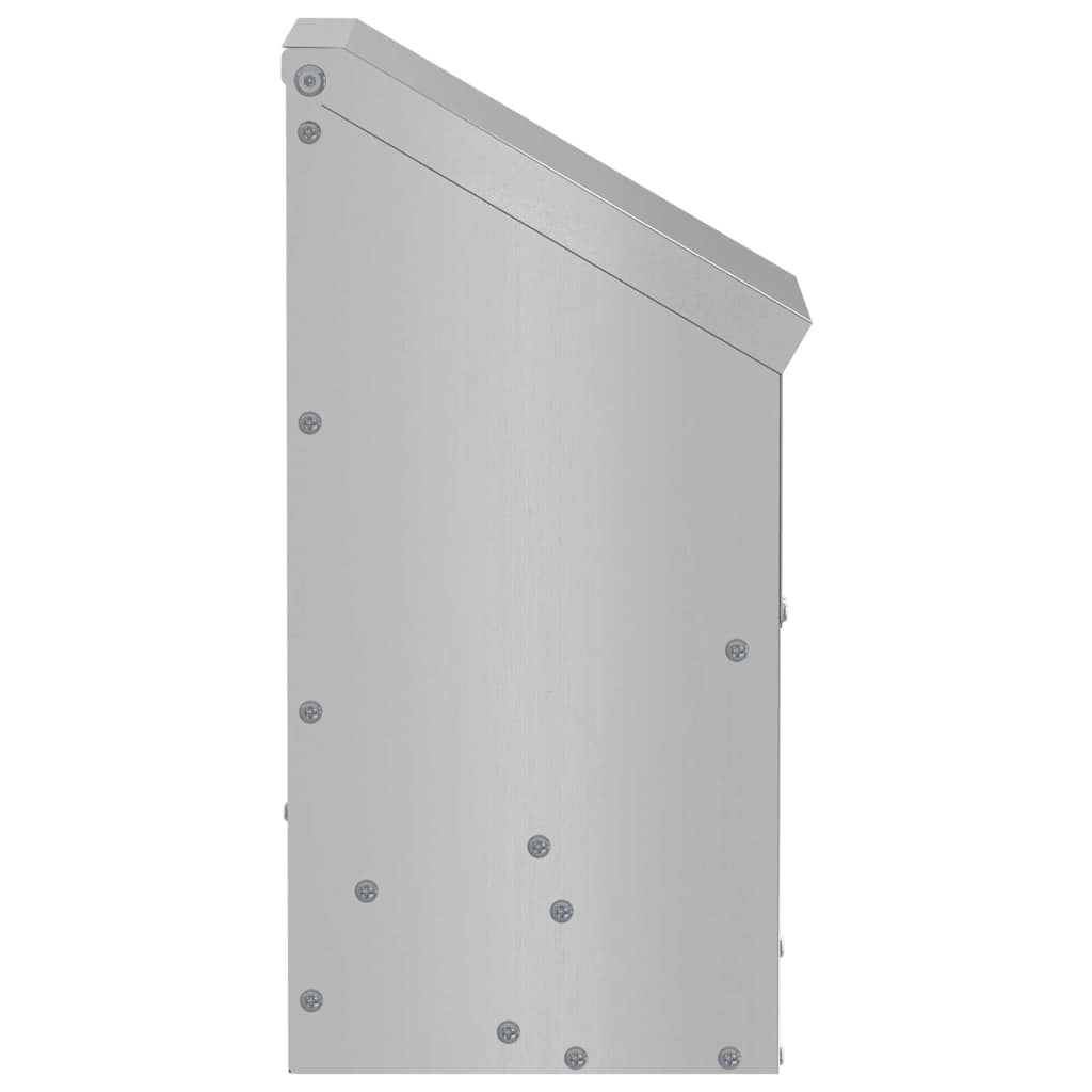 vidaXL Ταΐστρα κοτόπουλων Ασημί 21 x 16 x 33 εκ. Επικαλυμμένος Χάλυβας