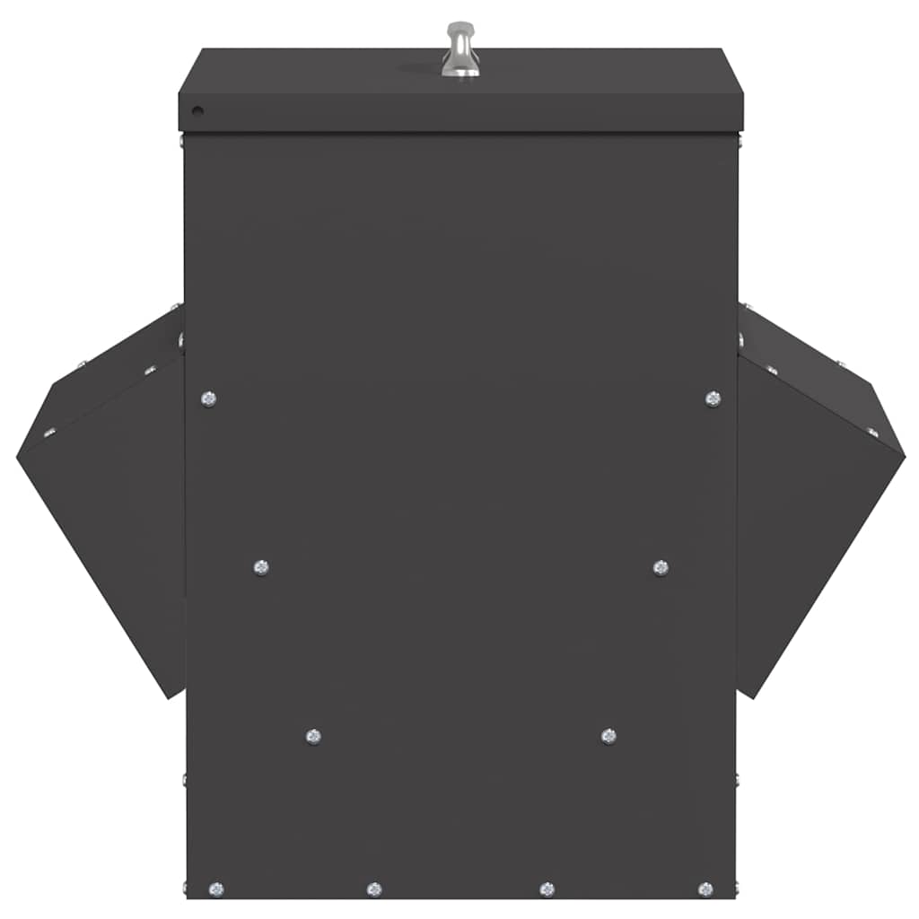 vidaXL Ταΐστρα κοτόπουλων Μαύρο 40,5 x 45 x 41 cm