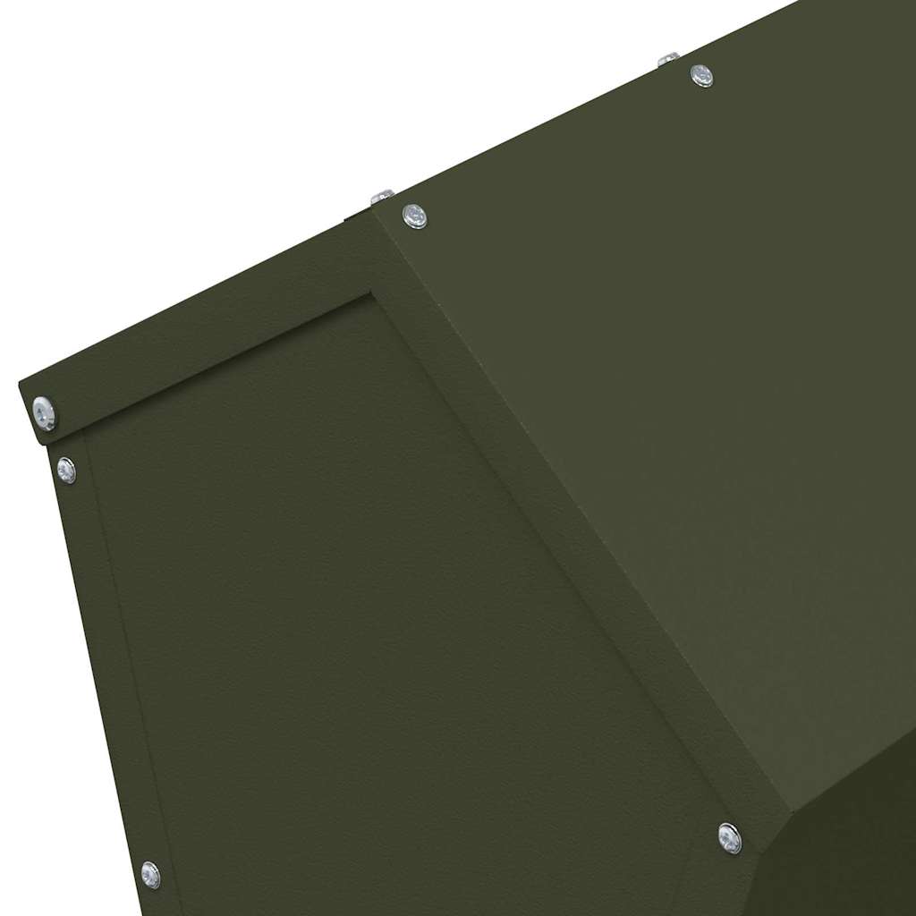 vidaXL Ταΐστρα κοτόπουλων Ελιά Πράσινη 40 x 40 x 45 cm