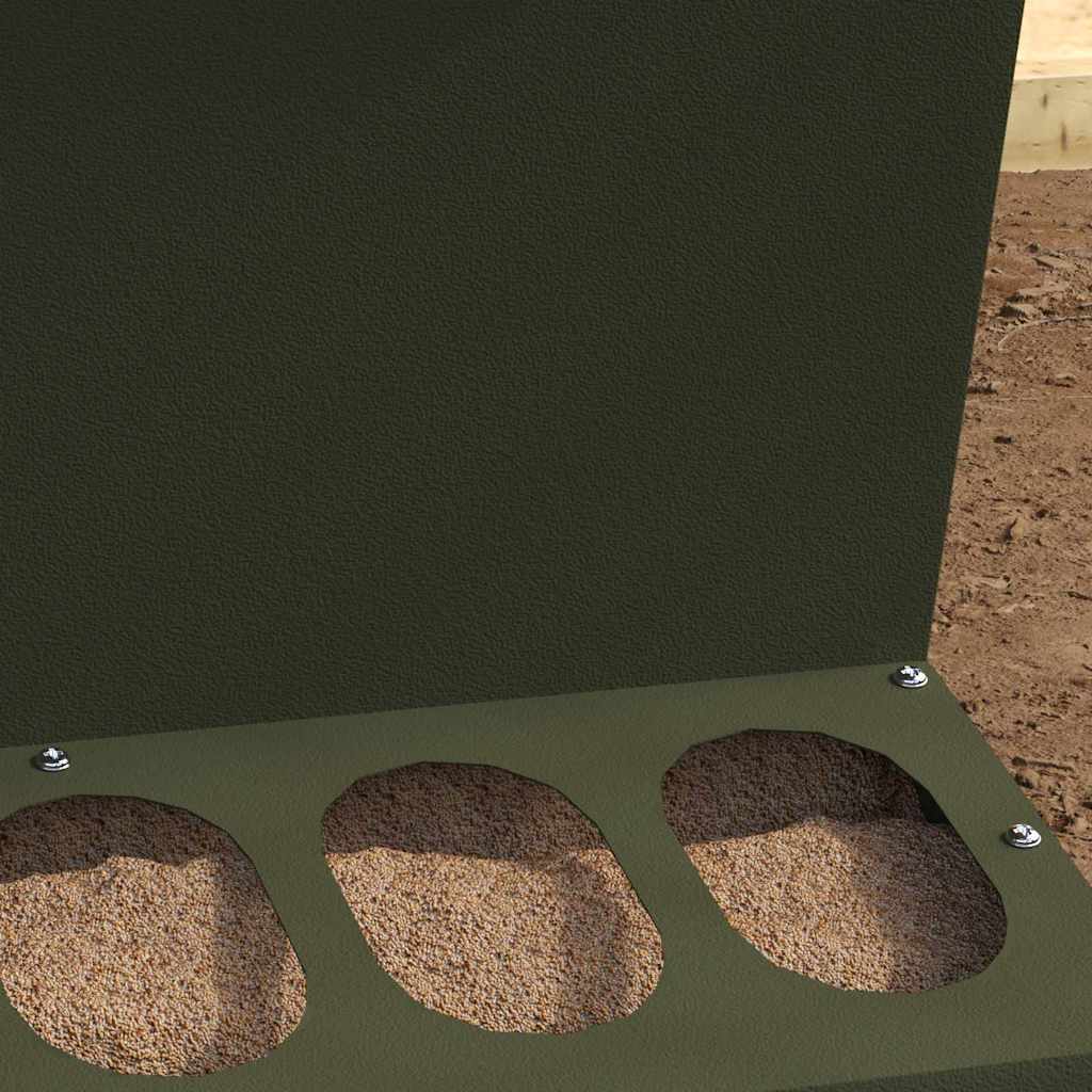 vidaXL Ταΐστρα κοτόπουλων Ελιά Πράσινη 40 x 40 x 45 cm