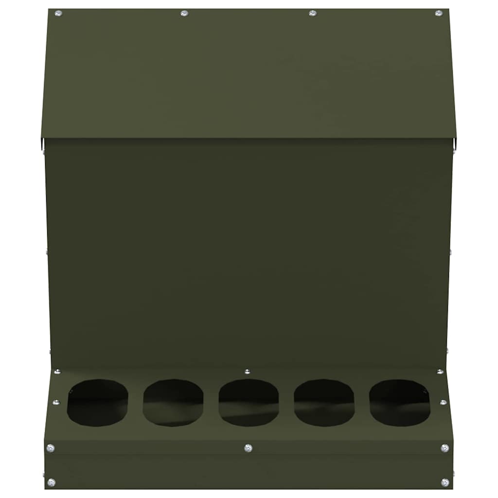 vidaXL Ταΐστρα κοτόπουλων Ελιά Πράσινη 40 x 40 x 45 cm