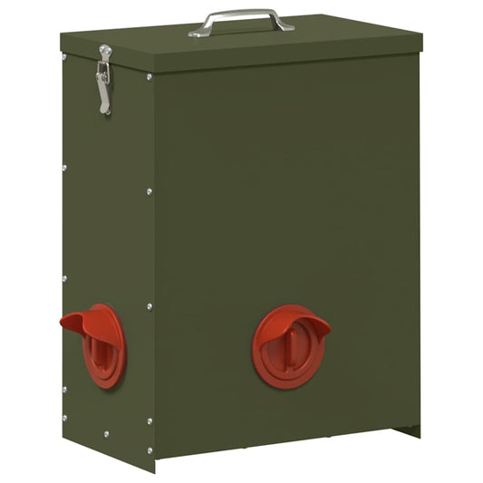 vidaXL Ταΐστρα κοτόπουλων Λαδί 32,5 x 20,5 x 43 εκ 25 kg