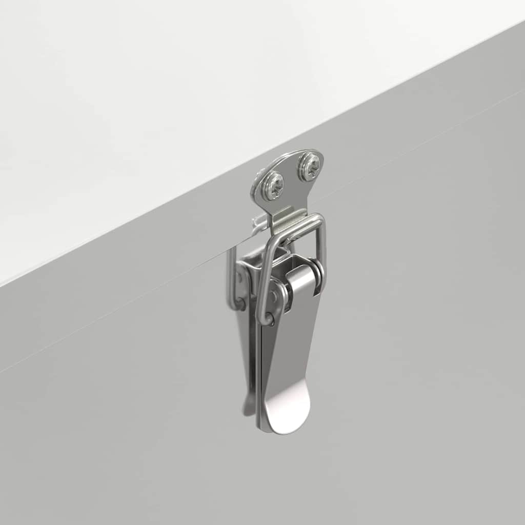 vidaXL Ταΐστρα κοτόπουλων Ασημί 32,5 x 20,5 x 43 εκ