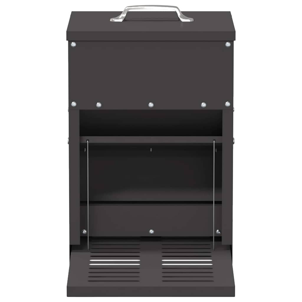 vidaXL Ταΐστρα Κοτόπουλου με Πεντάλ Μαύρο 25 x 42 x 40 εκ.