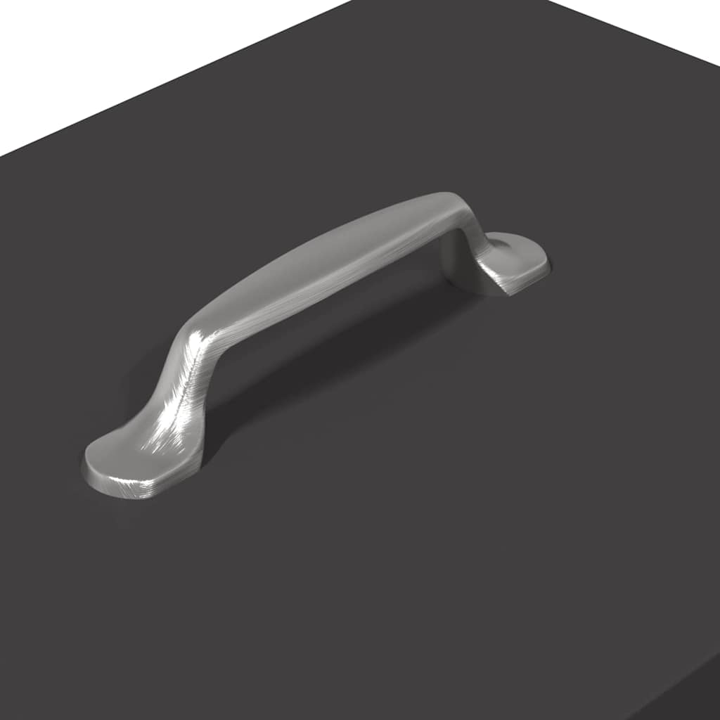 vidaXL Ταΐστρα Κοτόπουλου με Πεντάλ Μαύρο 33 x 42 x 40 εκ.