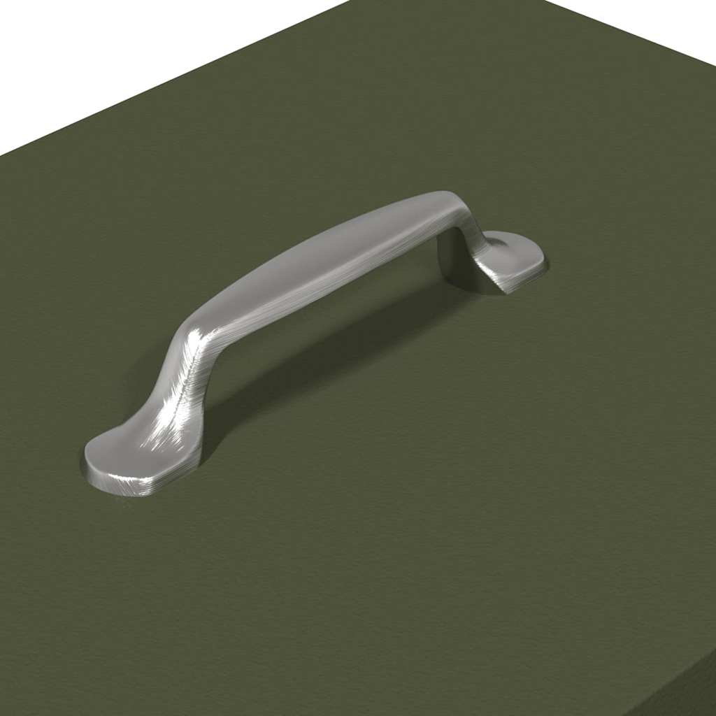 vidaXL Ταΐστρα Κοτόπουλου με Πεντάλ Ελιά Πράσινη 33 x 42 x 40 εκ.