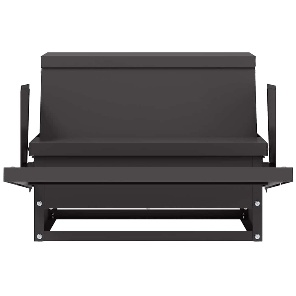 vidaXL Ταΐστρα Κοτόπουλου με Πεντάλ Μαύρο 50 x 40 x 29 εκ.