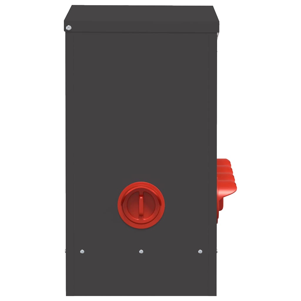 vidaXL Ταΐστρα κοτόπουλων 2 pcs Μαύρο 60,5 x 29 x 51 εκ.