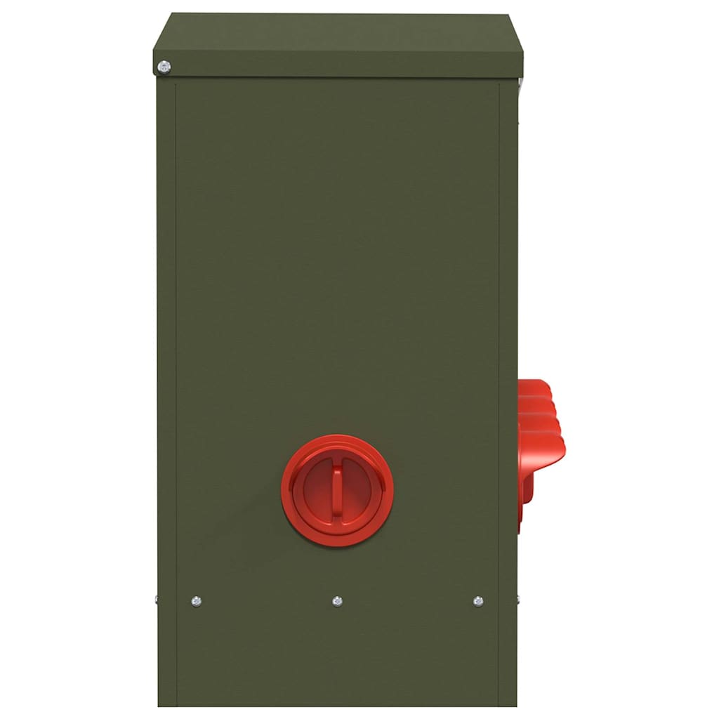 vidaXL Ταΐστρα κοτόπουλων 2 pcs Ελιά Πράσινη 60,5 x 29 x 51 εκ.