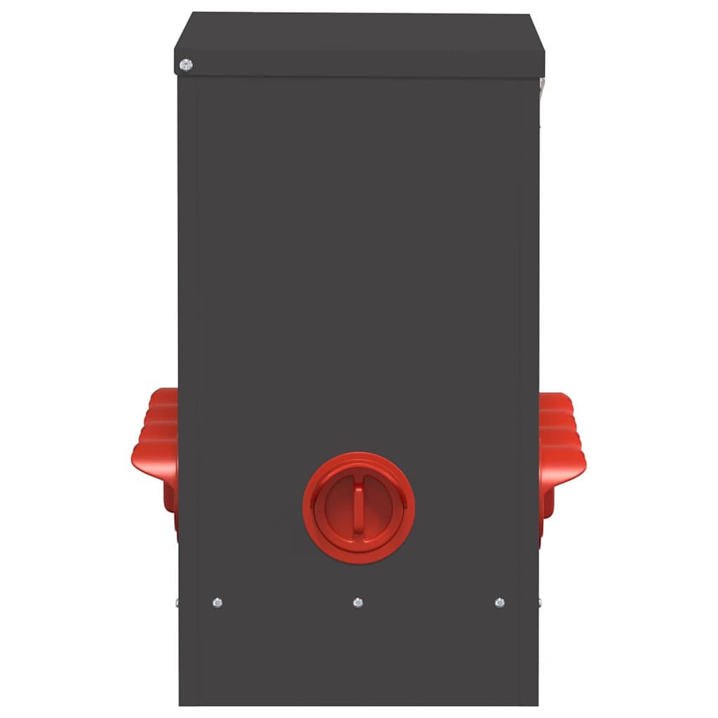 vidaXL Ταΐστρα κοτόπουλων 2 pcs Μαύρο 60,5 x 29 x 51 εκ.