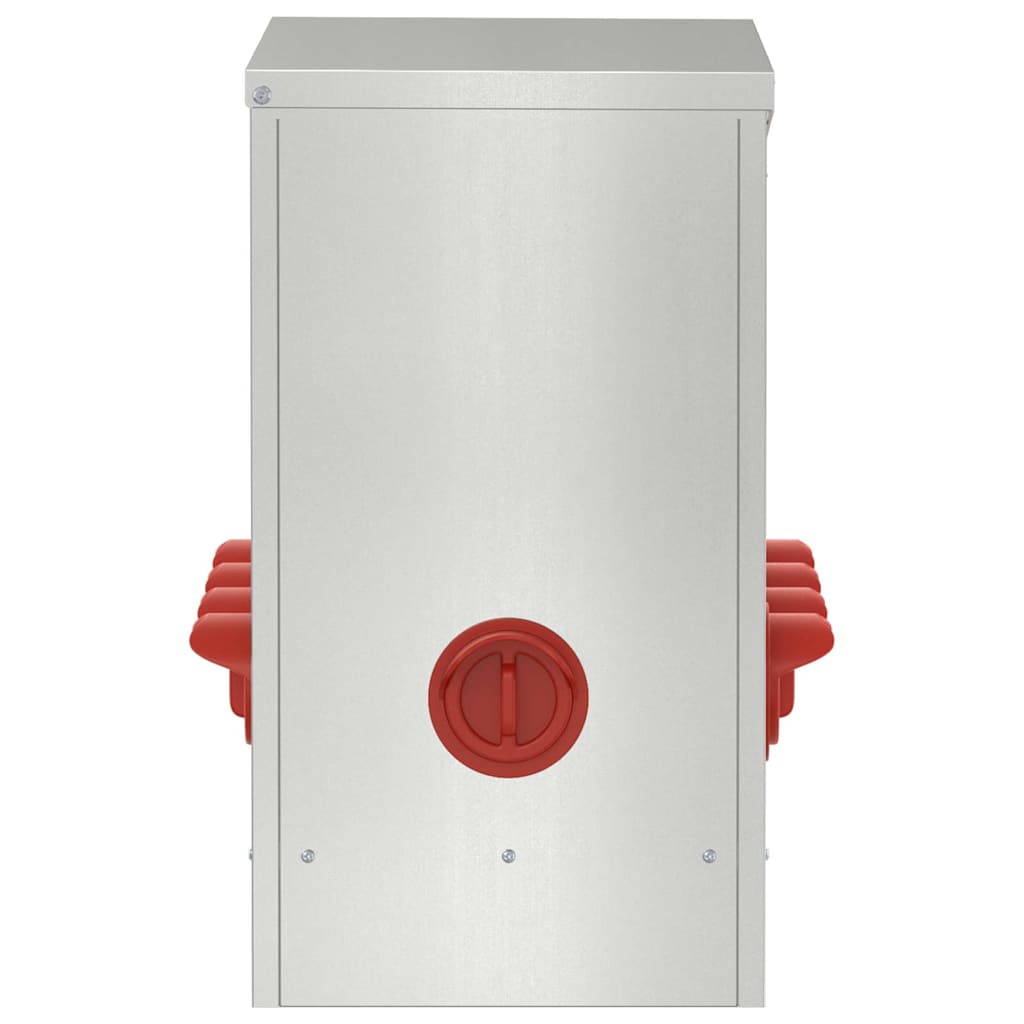 vidaXL Ταΐστρα κοτόπουλων 2 pcs Ασημί 60,5 x 29 x 51 εκ.