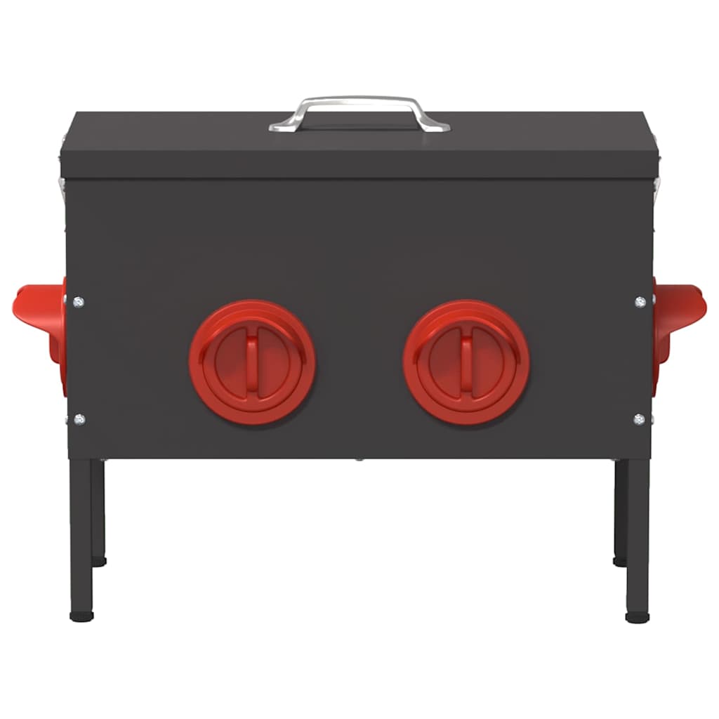 vidaXL Ταΐστρα κοτόπουλων 2 pcs Μαύρο 41,5 x 20,5 x 33 εκ