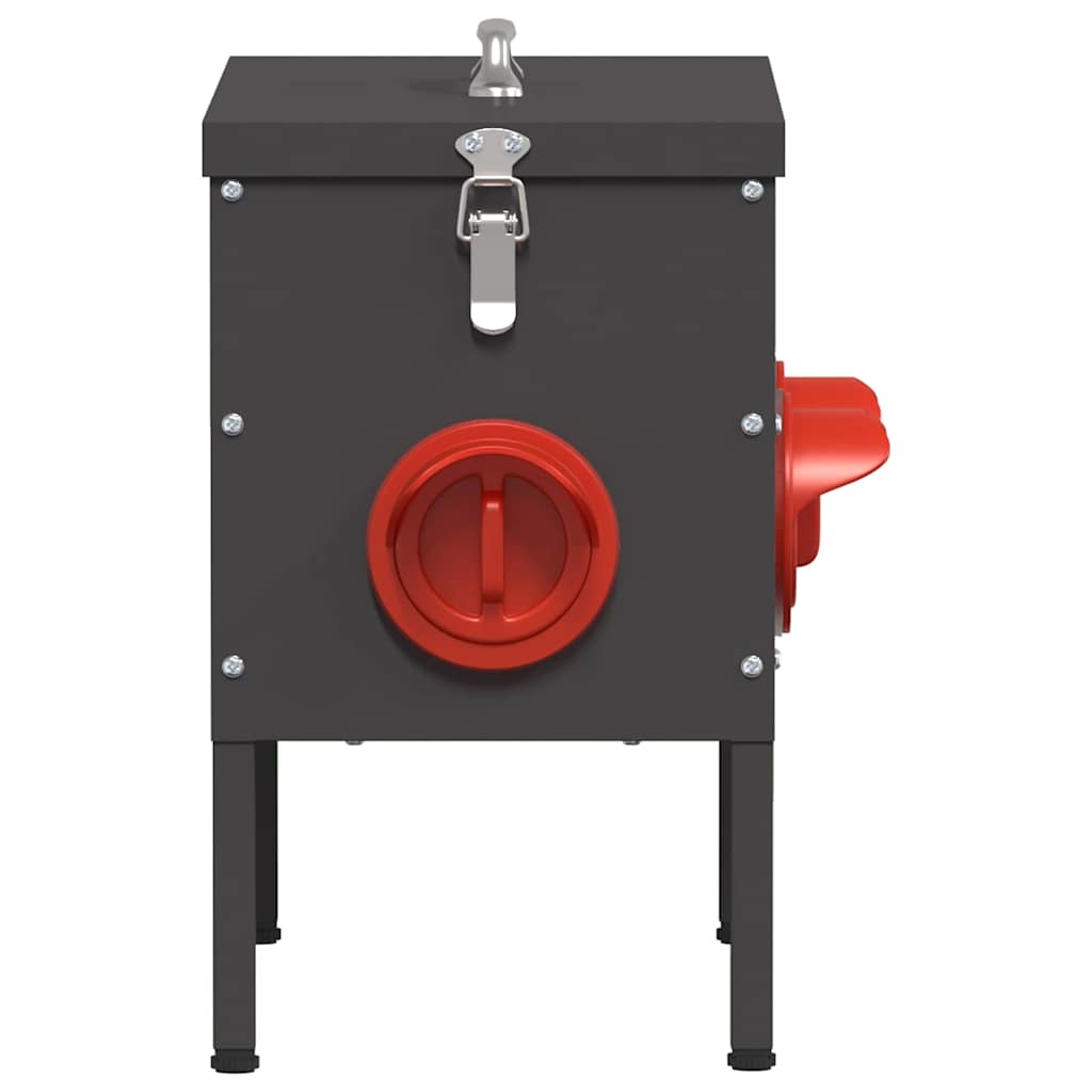 vidaXL Ταΐστρα κοτόπουλων 2 pcs Μαύρο 41,5 x 20,5 x 33 εκ