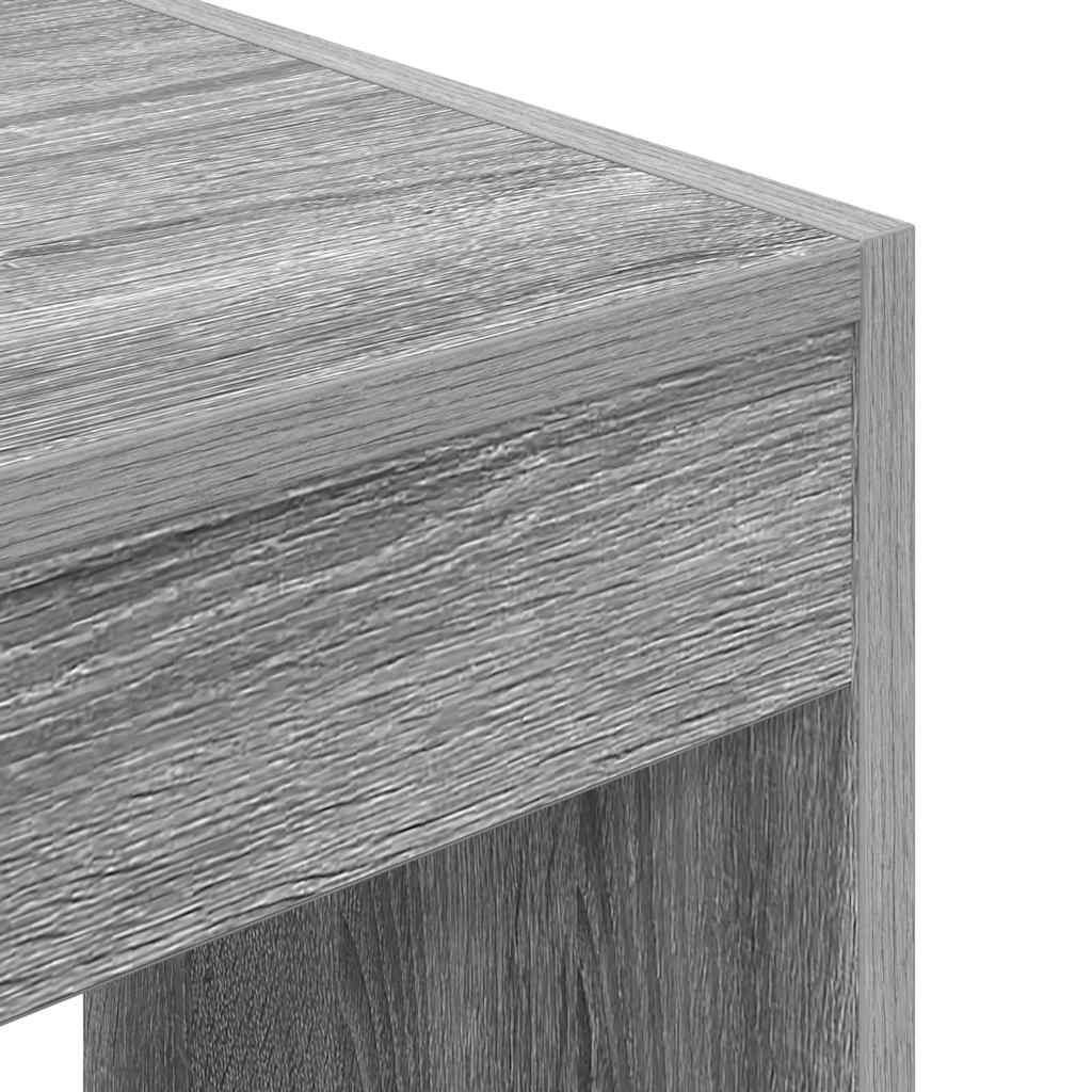 vidaXL Βιβλιοθήκη Γκρι sonoma 80 x 30 x 198 εκ Επεξεργασμένο ξύλο