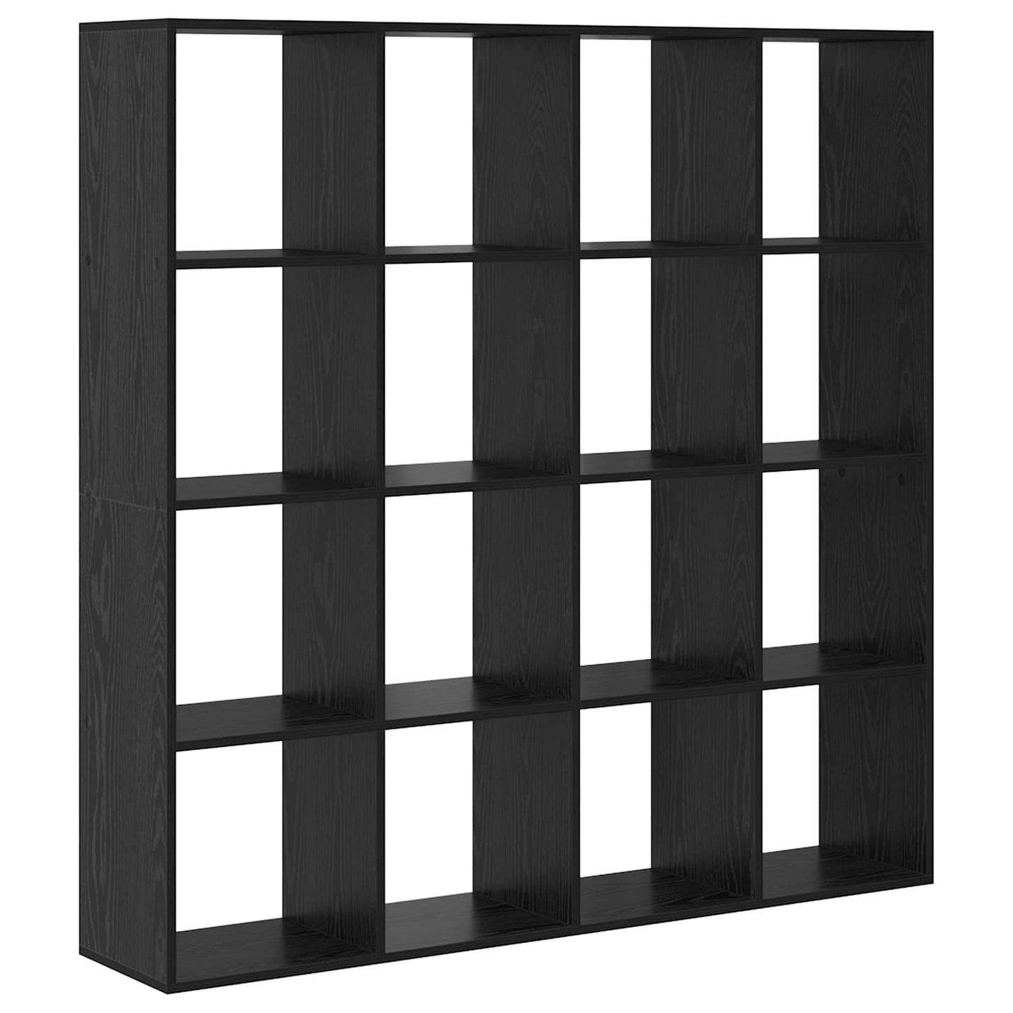 vidaXL Βιβλιοθήκη Μαύρη Οξυά 137,5 x 29 x 137,5 εκ Επεξεργασμένο ξύλο