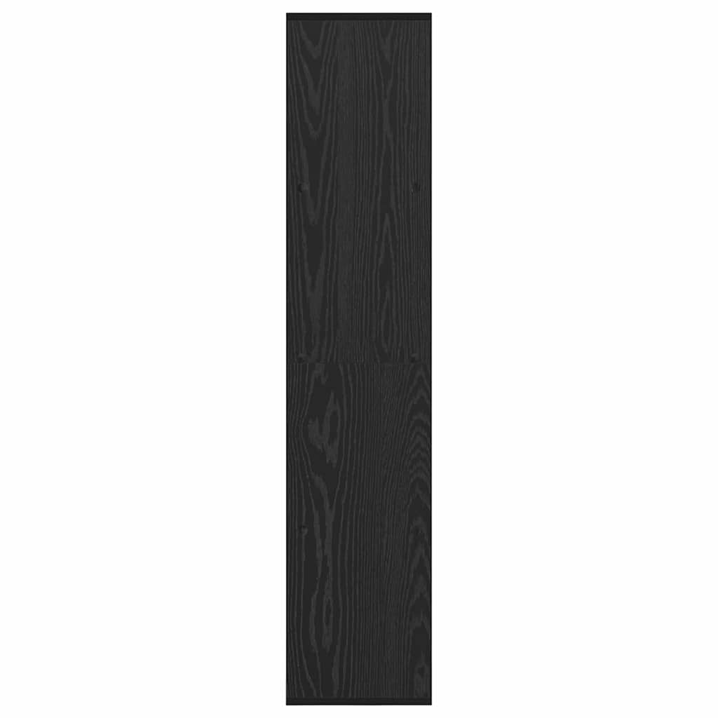 vidaXL Βιβλιοθήκη Μαύρη δρυς 137.5 x 29 x 137.5 εκ Επεξεργασμένο ξύλο