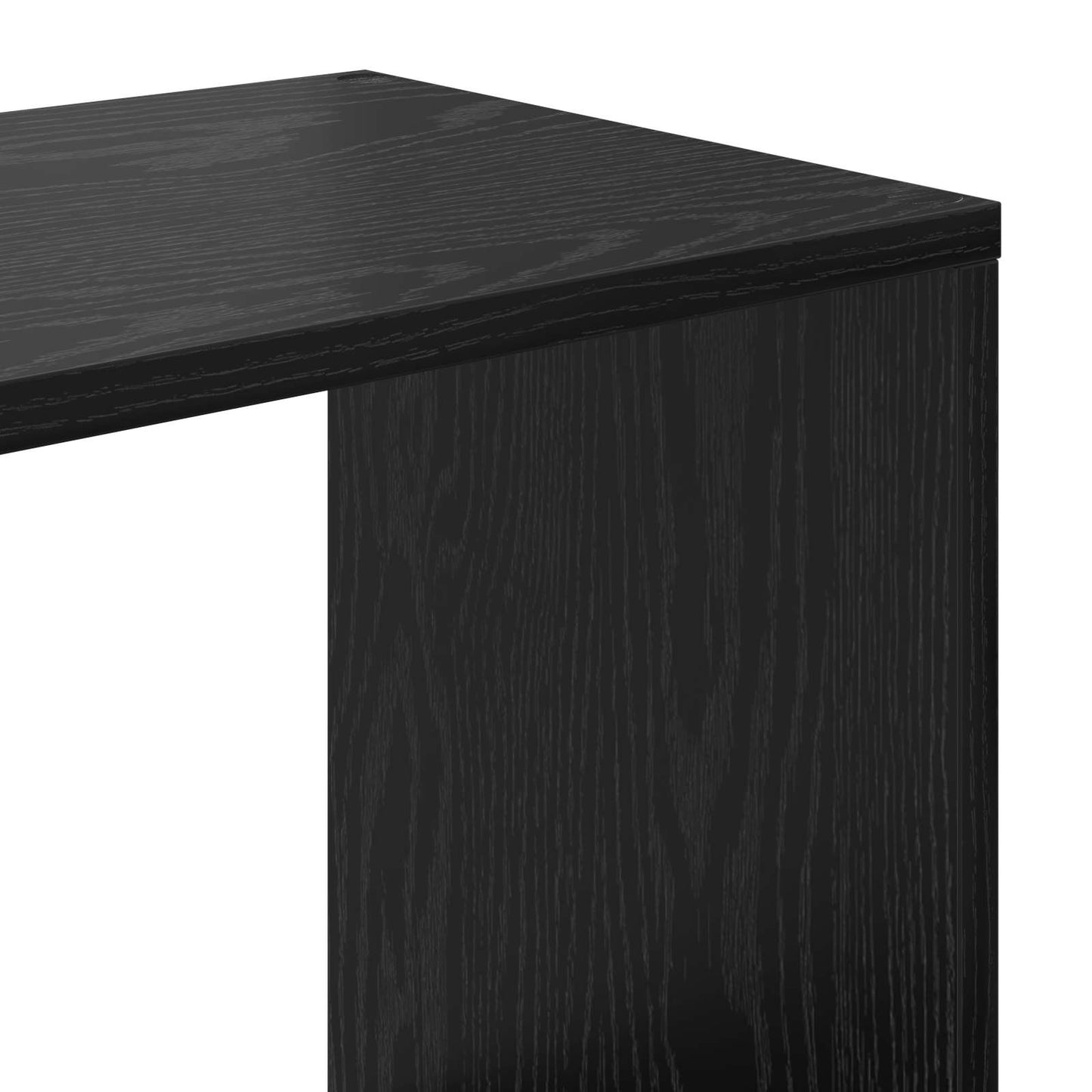 vidaXL Βιβλιοθήκη Μαύρη Οξυά 132 x 29 x 141,5 εκ. Επεξεργασμένο ξύλο